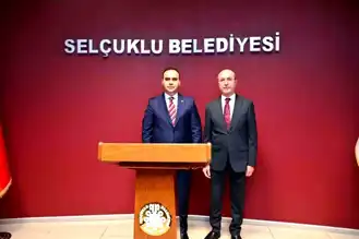 Bakan Kacır, Selçuklu Belediyesi'ni Ziyaret Etti